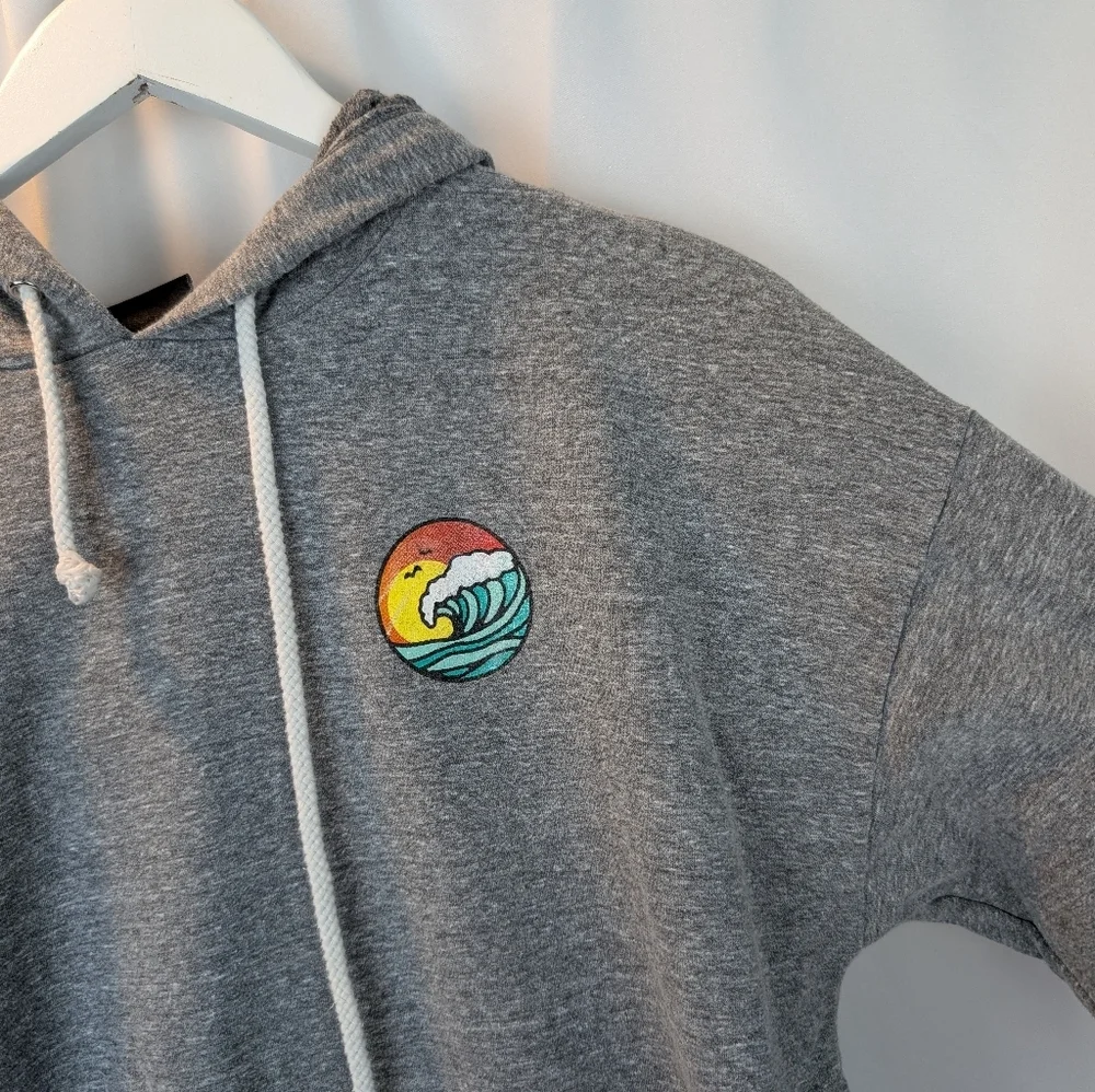 Stussy International Gray Hoodie Size M In VGUC - Picture 2 of 13